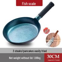Qiwei Handmade No-Coating Iron Frying Pan