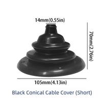 4inch Boat Rigging Wire Harness 100mm Cable Protector Steering Cable Boot  Engine Rigging Black 70mm/2.76in