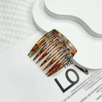 French Style Small Hair Comb Clip Simple Acetic Acid Hair Styling Accessories for Women Girls Tangle-free Broken Hair Fixed Clip