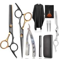 Professional hair Fcysy hair cutting scissors barber hairdresser thinning scissors straight salon for and scissors, kit, scissors, scissors, set,