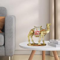 Camel Figurine, Desk Ornament, Modern Camel Sculpture, Animal Statue for