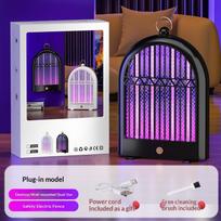 2-in-1 Electric Mosquito Zapper Lamp Silent Non-Toxic Insect Trap for Indoor Bedroom Outdoor Backyard Camping Use D