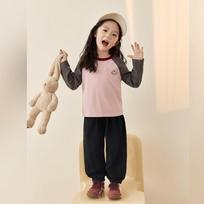 LUSON Okids Girls' Cuffed Sports Sweatpants 120 juoda