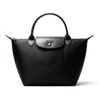 Longchamp Le Pliage vienspalvis dizainas koldūno formos rankinė poliamido drobės rankinė mažas dydis moteriška juoda 1621979001 juoda