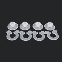 12 vnt. plastikinis patvarus antklodės užsegimas antklodės užsegimas namuose. 12pcs white