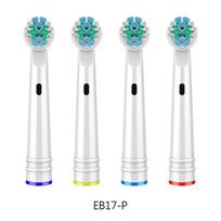 4 vnt šepetėlio galvutė, skirta Oral-B EB-17P suaugusiųjų vandeniui atspariam automatiniam elektriniam dantų šepetėliui, tinka Advance Power Sonicare dantų šepetėlio galvutės keitimui 4pcs EB-17P