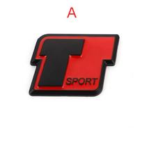 3D metalo T Sport logotipo lipdukai Automobilio galinio bagažinės sparno emblemos ženklelio lipdukai, skirti T/oyota RAV4 C/orolla P/rado T/undra H/ighlander C/amry A