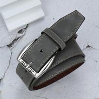 Men'S Belt Hong Kong Style Simple Student Light Belt Casual Personality Belt 120cm pilka spalva