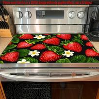 1Pcs Rubber Drying Mat With Strawberry Print For Coffee Shop Restaurant Kitchen Carpet Tableware Durable Diatom Mud Table Mat Pet Mat Coffeeware 30*40