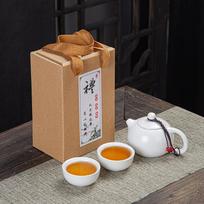 Portable bag, travel kung fu tea set, ceramic Xishi pot, one pot, two cups, four cups set, creative gift souvenir