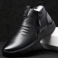Vyriški Batai Natūrali Oda 100% Vilnos Pamušalas Žieminiai Super Šilti Lauko Ankle Boots Sniego Batai Vyriški Chelsea Batai Laisvalaikio Batai 38