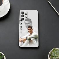 R-Ronaldo Šaunus CR7 futbolo telefono dėklas Samsung S25,S24,S21,S22,S23,S30,Ultra,S20,Plus,Fe,Lite,Note,10,Juodas dangtelis Samsung S225G