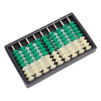 Portable ABS Abacus Calculator Math Education Calculator 9 Digits 9 Beads Abacus Math Teaching Tool for Student 1
