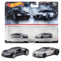 Hot Wheels Premium Bugatti Veyron Bugatti Chiron HKF52 2-Pack / '16 [Diecast Car] [Ages 3+]