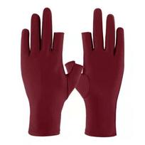 Breathable Sunscreen Gloves Thin Nail Art Mittens New Ice Silk Gloves  Summer 1