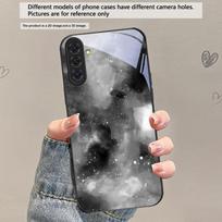 Ink stained Star River For Samsung Galaxy S20 S21 S22 S23 Plus S24 FE S25 Ultra S26 Edge S25+ S20+ S22+ Black Glass Phone Case Galaxy S26