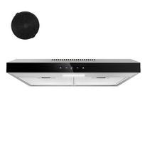 TopStrong 60cm Įtraukiama/Neįtraukiama gartraukė, Montuojama po spintelėmis, su CF-K aktyvuotos anglies filtru, Nerūdijančio plieno gartraukė, Jutiklinis EU 220-240V