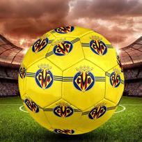 Villarreal CF Indoor Soccer Ball Size 5 Colorful All Ages Machine Stitched PVC Competition Ready Durable High-Bounce