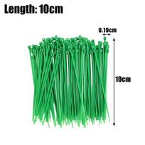 Green Nylon Cable Ties Self-Locking Cord Ties Wire Binding Wrap Straps for Plants Garden Fence Fixed Fastener Rings 10PCS žalia
