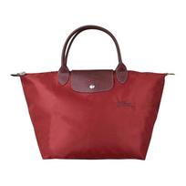 Longchamp 30L praktiška sulankstoma perdirbto audeklo koldūnų krepšys kelioninis krepšys didelio dydžio moteriškas kriaušės raudonumo 1624919P98 juoda