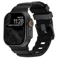 Trail Silicone Strap For Apple Watch Ultra 3 2 49mm Band 11 10 9 8 7 46mm 45mm High-end Bracelet Wristband iWatch 6 5 SE 3 44mm Ultra 3-2-1 49MM gray