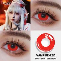 FUNSACHY 1 pora spalvingų Helovino kontaktinių lęšių Anime Cosplay balto tinklinio akių lęšio lęšiai spalvoti kontaktiniai lęšiai vakarėliams