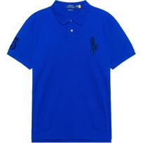 Polo Ralph Lauren Jodinėtojo Riterio Logotipo Siuvinėtas Trumpomis Rankovėmis Polo Marškinėlis Vyriški Viršutiniai Drabužiai Mėlyna 710697457-062 M