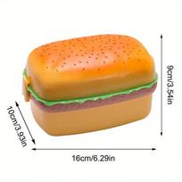 Miela dviejų aukštų hamburgerio priešpiečių dėžutė, maistinio lygio, studentams, vaikams, mikrobangų krosnelėje šildoma bento dėžutė, maisto pakuotė lauke Round