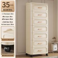 Multifunctional Storage Cabinet: Bedside Table, Toy Organizer, Snack Box, Clothes Storage, Home Bedroom Cabinet. 3 Layers