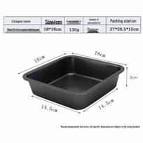 ZISIZ 6-inch Square Non-stick Carbon Steel Baking Pan (Pack of 5)