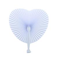Balti Tušti Apvalūs Accordion Popieriniai Ventiliatoriai Rankų Darbo Sulankstomas Ventiliatorius Gimtadieniui Vestuvėms Heart Shaped white
