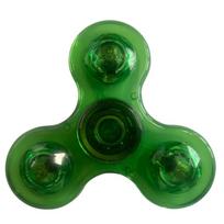 LED Light Fidget Spinner Finger Plaything Hand Glow in Dark Stress Reduction & Anxiety Relief for Children žalia