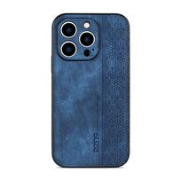 Retro Leather Phone Case for iPhone 16 Pro Max - Skin-Feel Protective Leather Cover Sticker-Compatible with Apple 15 se Cross-border. iPhone 16 Plus mėlyna