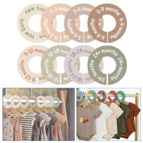 8 spintos dalikliai, nešiojami drabužių organizatoriai, daliklių pakabos spintoms ir lagaminams. Macaron colors gray