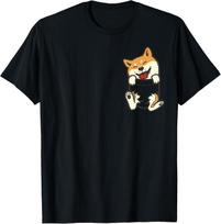 Pocket Shiba Inu Feet Cute Doge Akita Dog Lover Owner Gift T-Shirt Streetwear Clothing Funny Shirt  Women Clothes - Men's Sum... S įvairiaspalvis