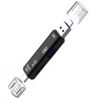 Card Reader Plug Play High Speed 5-In-1 USB 3.0 Type-C TF Card Reader for Computer juoda