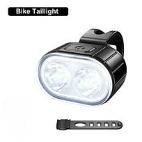 Cycling Bicycle Front Rear Light Set Bike USB-C Charge Headlight Light MTB Waterproof Taillight LED Lantern Bicycle Accessories