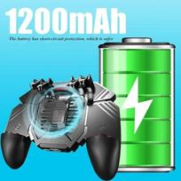 6 Fingers Game Trigger Phone Cooler Fan Game Controller L1 R1 Shooter Triggers Fire Joystick Game Pad for IOS Android Gamepad gray