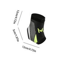 Breathable Sports Sleeve Ankle Wrap Foot Brace Support Strap for Exercise Fitness Walking Running Hiking Cycling Skating  Sports žalia
