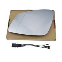 Kairė/Dešinė Automobilio Automatinis Šildomas Veidrodėlio Stiklas Su Vielute 4 Vnt. BMW 5 6 7 E60 F10 F18 GT F07 F06 F01 F02 51167186587 51167186588 Right gray