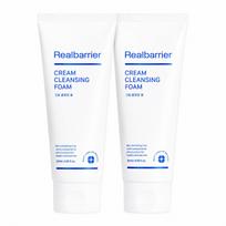 Real Barrier kremas valomoji puta drėkinantis veido prausiklis 120ml x 2 vnt. white