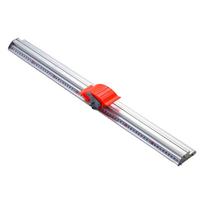 Precizinis rankinio pjovimo liniuotė Aliuminio lydinio braižymo matavimo įrankis kūrybiniams PVC, drobės, KT plokštės meno projektams 70cm gray
