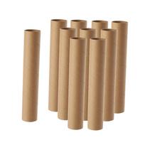 Kartoniniai vamzdeliai Premium Kraft popierius Patvarūs apvalūs amatininkystės ritinėliai Stiprūs dekoravimo amatams ir mokyklos veiklai 10cm