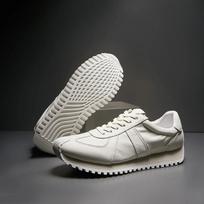 Outdoor Jogging Chunky Sneakers Men Soft Sole Walking Shoes Microfiber Leather Breathable Height Increased Platform Board Shoes 39 smėlis
