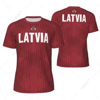 Sports Mesh T-shirt Latvia Flag For Running Bike Soccer Tennis Football Fitness Tees 3D Printed Custom XS