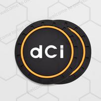 2pcs For Dacia Dci Duster Bigster Mcv 2 Dokker Stepway Emblem Car Coaster Water Cup Slot Non-Slip Pad Auto Interior Accessories