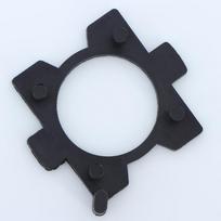 SAARMAT 10Pcs/Lot H7 Led Adapter Adaptador For Mazda CX5 CX7 Mitsubishi Geely Soueast ABS Bulb Socket Base juoda