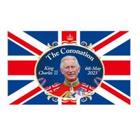 King Iii Charles Flag British Celebrations Uk Coronation Ceremony Banner Large Coronation,S=90cm