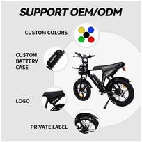EU Warehouse AtlasTrek V8 Max Electric Fat Bike 48V 15AH Lithium Hydraulic Disc Brake Ebike Mountain Bike Brushless Motor 250W 250W