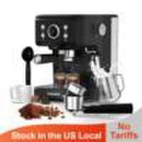 For Multi-function Semi-Automatic Commercial Coffee Maker Cappuccino Espresso Latte Machine Hotel Car Use 20 Bars Pressure 220-240V EU